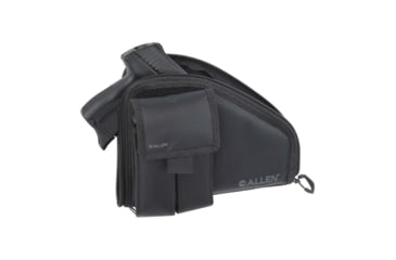 Image of ALLEN 78-7 PISTOL CASE W/MAG POUCH COMPACT BLK