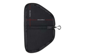 Image of ALLEN 78-7 PISTOL CASE W/MAG POUCH COMPACT BLK