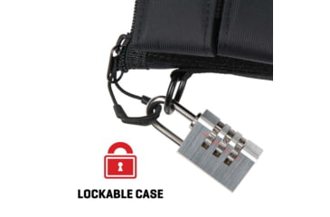 Image of ALLEN 78-7 PISTOL CASE W/MAG POUCH COMPACT BLK