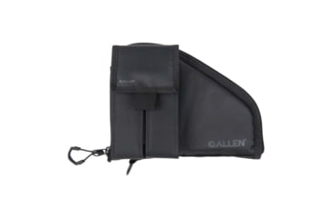 Image of ALLEN 78-7 PISTOL CASE W/MAG POUCH COMPACT BLK