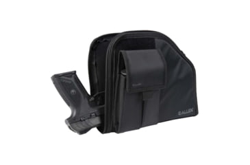 Image of ALLEN 78-9 PISTOL CASE W/MAG POUCH FULLSIZE BLK