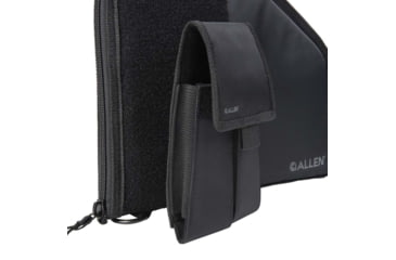 Image of ALLEN 78-9 PISTOL CASE W/MAG POUCH FULLSIZE BLK