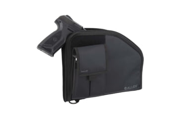 Image of ALLEN 78-9 PISTOL CASE W/MAG POUCH FULLSIZE BLK