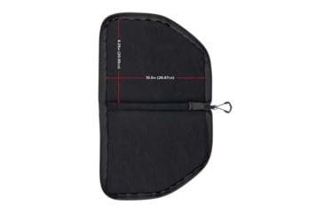 Image of ALLEN 78-9 PISTOL CASE W/MAG POUCH FULLSIZE BLK