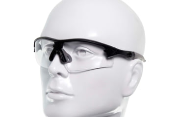 Image of Allen Aspect Shooting Safety Glasses, Black/Gray Frame, Clear Lenses, One Size, 2380