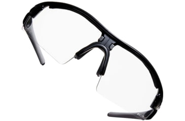 Image of Allen Aspect Shooting Safety Glasses, Black/Gray Frame, Clear Lenses, One Size, 2380
