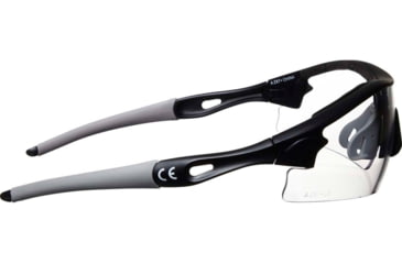 Image of Allen Aspect Shooting Safety Glasses, Black/Gray Frame, Clear Lenses, One Size, 2380