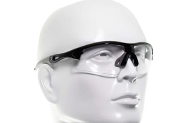 Image of Allen Aspect Shooting Safety Glasses, Black/Gray Frame, Clear Lenses, One Size, 2380