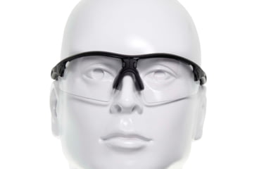 Image of Allen Aspect Shooting Safety Glasses, Black/Gray Frame, Clear Lenses, One Size, 2380