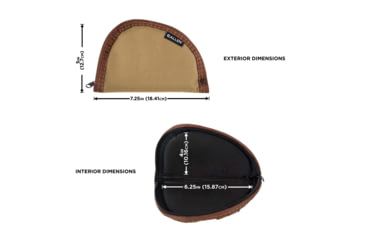 Image of Allen Assorted Earth Tones Handgun Case, Earth Tone, 6in, 72-6