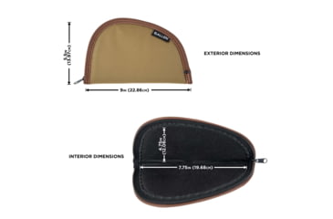 Image of Allen Assorted Earth Tones Handgun Case, Earth Tone, 8in, 72-8