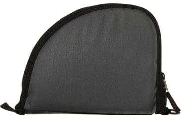 Image of Allen Auto-Fit 1-Pocket Ruger Handgun Case Measures 9.5x7.25 Inches Gray With Red Logo