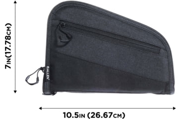 Image of Allen Auto-Fit 2.0 Handgun Case, Black, 10.5 in x 7.25 in, 7749