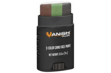 Image of Allen Vanish Color Camo Face Paint Stick, Brown/Black/Olive, 6117