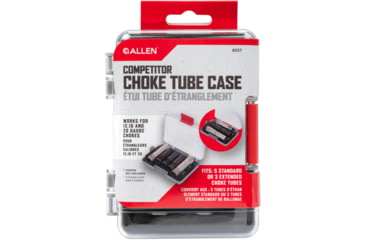 Image of Allen Competitor 12 Gauge Choke Tube Case, Black, Polypropylene w/Foam Lining, 8337