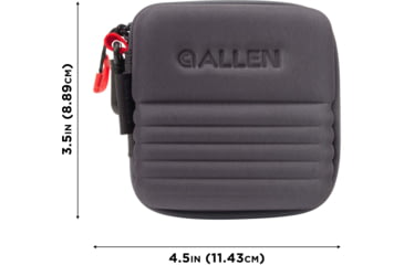 Image of Allen Competitor Choke Tube Molded Case, 3 Extended Vials, Heather Gray/Red, 4.5 in x 4.5 in x 3.5 in, 8316
