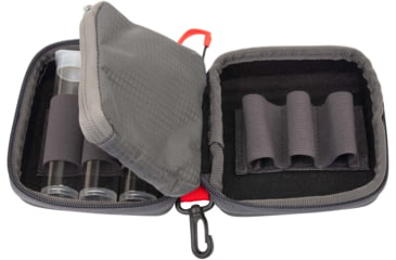 Image of Allen Competitor Choke Tube Molded Case, 3 Extended Vials, Heather Gray/Red, 4.5 in x 4.5 in x 3.5 in, 8316