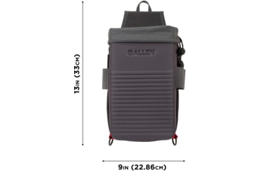 Image of Allen Competitor Molded Shell Bag, Gray, Double Compartment, 8334