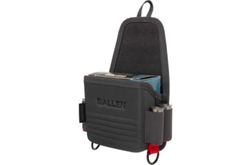 Image of Allen Competitor Single Box Molded Shell Carrier, Heather Gray/Red, 4.3 in x 8.3 in x 2.5 in, 8319