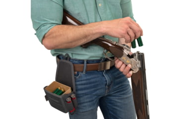 Image of Allen Competitor Single Box Molded Shell Carrier, Heather Gray/Red, 4.3 in x 8.3 in x 2.5 in, 8319