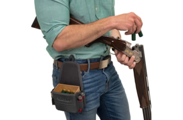 Image of Allen Competitor Single Box Molded Shell Carrier, Heather Gray/Red, 4.3 in x 8.3 in x 2.5 in, 8319