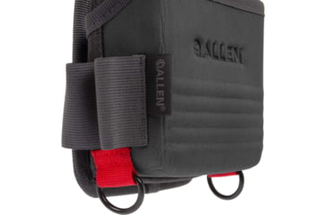 Image of Allen Competitor Single Box Molded Shell Carrier, Heather Gray/Red, 4.3 in x 8.3 in x 2.5 in, 8319