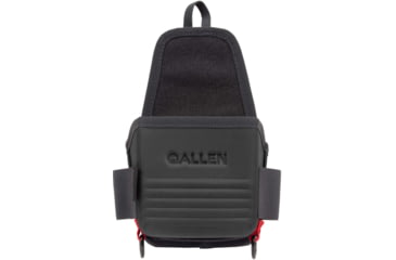 Image of Allen Competitor Single Box Molded Shell Carrier, Heather Gray/Red, 4.3 in x 8.3 in x 2.5 in, 8319