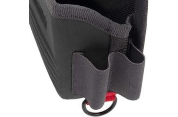 Image of Allen Competitor Single Box Molded Shell Carrier, Heather Gray/Red, 4.3 in x 8.3 in x 2.5 in, 8319