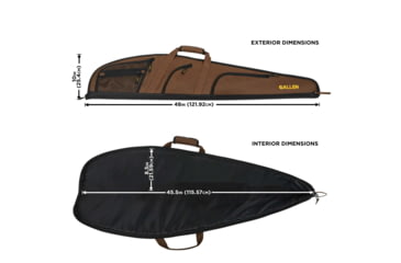 Image of Allen Daytona Gun Case, Mocha, 46in, 995-46