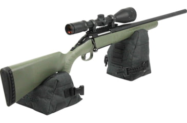 Image of Allen Eliminator Prefilled Front/Rear Range Bag Combo, Gray, 18417