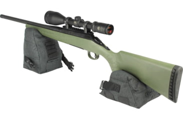 Image of Allen Eliminator Prefilled Front/Rear Range Bag Combo, Gray, 18417