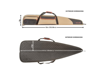 Image of Allen Eliminator Shotgun Case, Coffee, 52in, 820-52