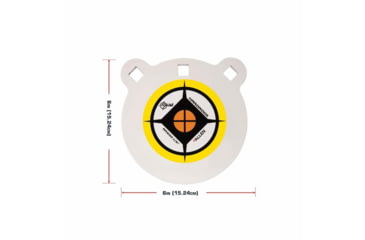 Image of Allen EZ Aim 6-inch Hardrock AR500 Steel Gong Shooting Target, .50in Thickness, White/Yellow/Black, 15597