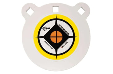 Image of Allen EZ Aim 6-inch Hardrock AR500 Steel Gong Shooting Target, .50in Thickness, White/Yellow/Black, 15597