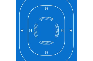 Image of Allen EZ-Aim Silhouette Paper Shooting Targets 23x35in Blue 100/ct, 15289