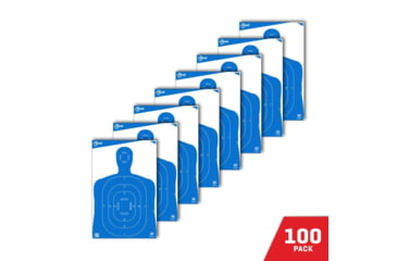 Image of Allen EZ-Aim Silhouette Paper Shooting Targets 23x35in Blue 100/ct, 15289