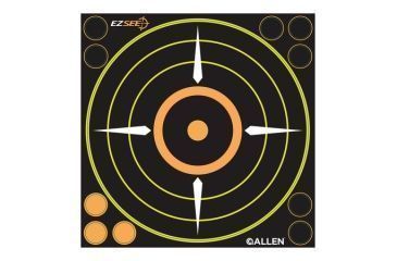 Image of Allen EZ See Bullseye 8.5x8.5 Inch Six Per Package