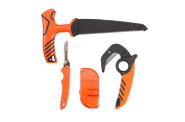 Image of Allen Field Combo Pack - Replaceable Blade Knife, Zip Skinning Knife, T-Handle Game Saw, Orange/Black, 18959