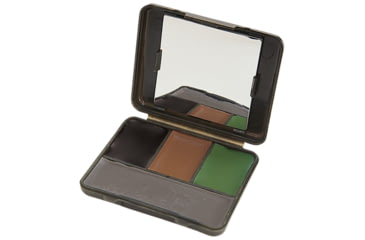 Image of Allen Vanish Four Color Camo Face Paint Compact with Mirro, Black/Brown/Gray/Olive, 6115