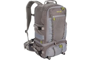 Image of Allen Fryingpan River Convertible Fishing Pack, Full Backpack 12inL x 7.5inW x 21inH, 30 liters, Gray/Lime, 6376
