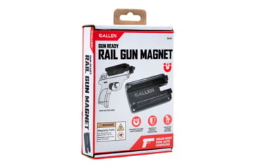 Image of Allen Gun Ready Rail Handgun Magnet, 1 Handgun, Black, Metal, 5648
