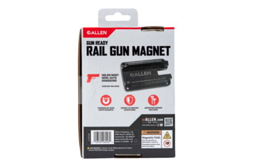 Image of Allen Gun Ready Rail Handgun Magnet, 1 Handgun, Black, Metal, 5648