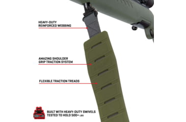 Image of Allen KLNG Traction Rifle Sling, Molded Rubber, Ranger Green, 8533