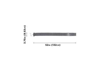 Image of Allen Knit Gun Sock, Heather Gray, 52inx3.75in, 137