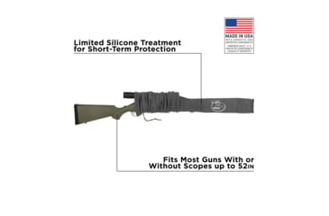 Image of Allen Knit Gun Sock, Heather Gray, 52inx3.75in, 137