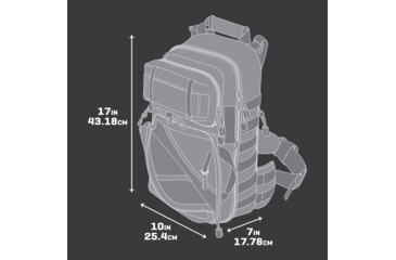 Image of Allen Lite Force Tactical Sling Pack 18x9.75x7.5 Inches Tan
