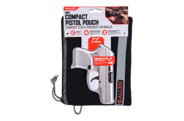 Image of Allen Lockable Handgun Storage Pouch, Compact Size Handgun, 5 x 7in, Black, 3626
