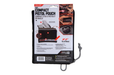 Image of Allen Lockable Handgun Storage Pouch, Compact Size Handgun, 5 x 7in, Black, 3626