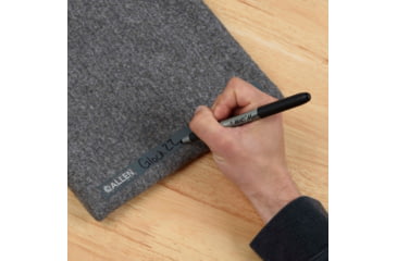 Image of Allen Lockable Handgun Storage Pouch, Full Size Handgun, 7 x 9in, Gray, 3627