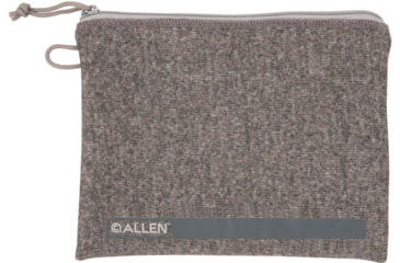 Image of Allen Lockable Handgun Storage Pouch, Full Size Handgun, 7 x 9in, Gray, 3627